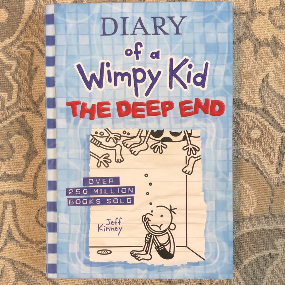 4/$20 Diary of a Wimpy Kid Deep End Hardcover Book by Jeff Kinney